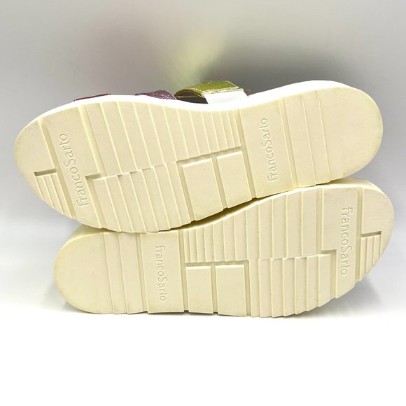 Franco Sarto Womens Patricia Pink‎ Silver Green Blue Platform Sandals 6.5 - Picture 9 of 13